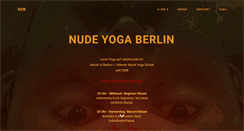 Desktop Screenshot of nudeyogaberlin.com